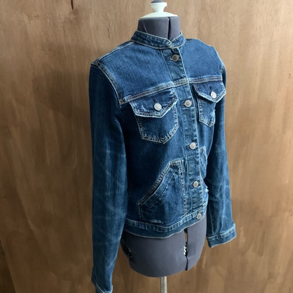 Hollister Women’s Blue Jean Jacket Sz M - Picture 6 of 12